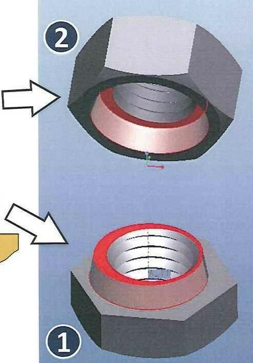 a 2 1 By combining the Convex Nut designed with an eccentric