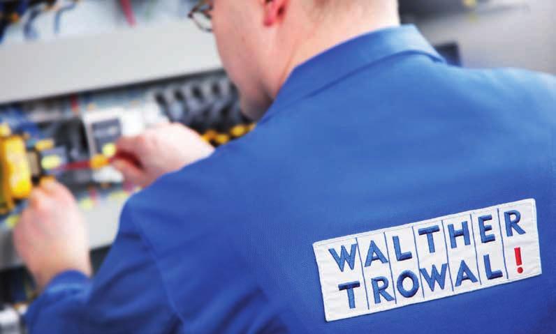 CUSTOMER SUPPORT COMPREHENSIVE TECHNICAL SERVICE For Walther Trowal, as a modern, customer oriented company, service already starts before the sale, namely with personalized, professional