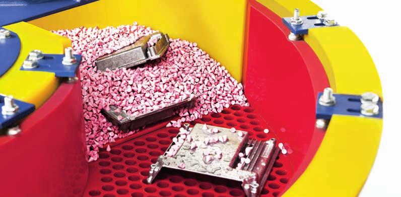 MASS FINISHING OUR EXPERIENCE MAKES THE DIFFERENCE Mass finishing is a mechanical/chemical method for deburring, edge radiusing, smoothing, polishing, cleaning, degreasing and pickling of single as