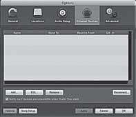 In the Audio Device menu, select PreSonus FireStudio. Click the Apply button and then OK. After you have verified that the PreSonus FireStudio driver has been detected, please continue to Section 2.