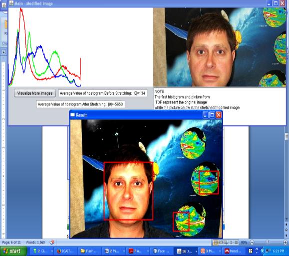 fig 8. The visual effect is shown Min-Max Normalisation on Frontal Face Detection Using Haar Classifiers Figure 8. Individual RGB values of pair two Figure. 8. Individual RGB va Figure 9.