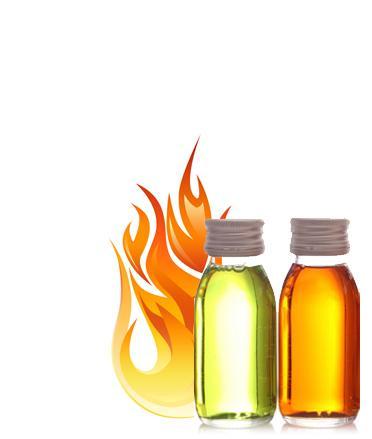 Now, for the lower end of the flash point spectrum: Although there are not many fragrance oils with low flash points, there are a few. Generally, they are your lighter fragrances like citruses.