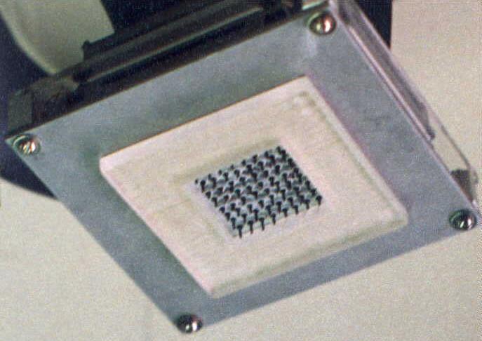 Tactile Display for Computer-Human Interface Cutaneous tactile monitor developed at the University of Ottawa in the early 90s.