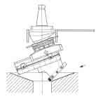 Facing in two areas with one boring bar and a boring bar holder Facing of the reverse side by using boring bar holders contained in attachment Application Examples with special tool holder Multiple
