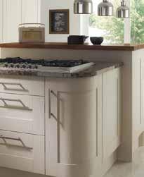 Accessories as well as glazed and curved doors are part of the off the shelf range.