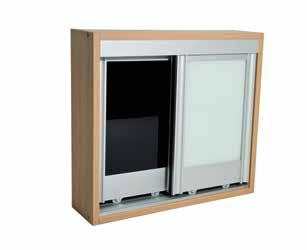 door and track Soft close on every door Available in a variety of