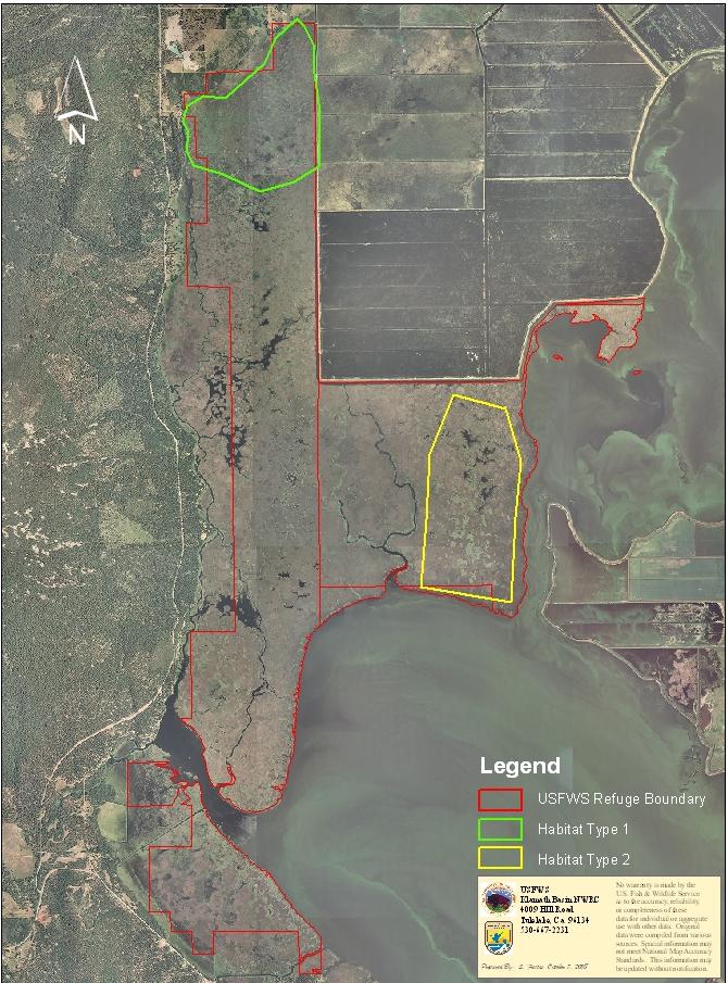 Figure 2: Boundary and Habitat Types for Upper Klamath