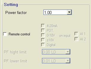 This page is split into two parts: - Digital inputs - Settings B1 - Digital inputs Check the digital input on which the voltage match circuit has been placed in order to enable it.