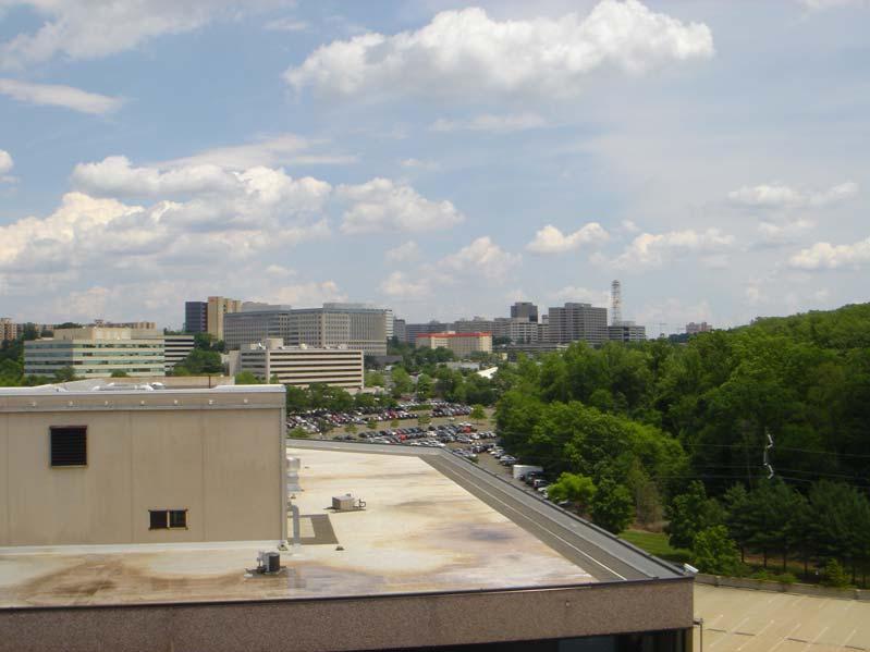 The measurement location had good line-of-sight in all directions. The view to the east (towards Washington, DC) is shown in Figure 7.