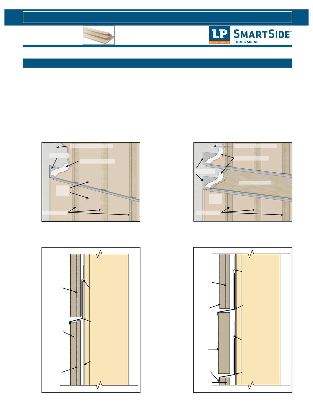 TRIM & FASCIA 190, 440, 540 & 2000 SERIES APPLICATION INSTRUCTIONS INSTALLATION BOARD AND BATTEN When attaching trim as batten strips, follow the Fastening Instructions section in this document.
