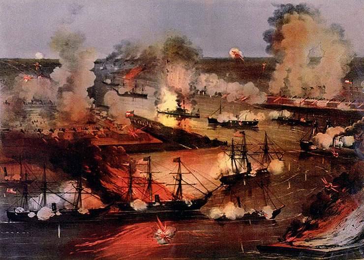 Admiral David Farragut and his fleet of Union gunboats already had captured New Orleans at the river s mouth.