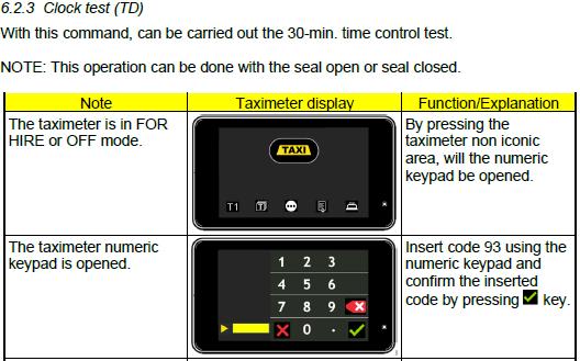 To check the accuracy of time measurement the procedure as described in user
