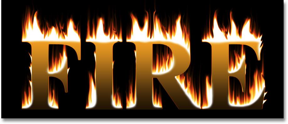 FLAMING HOT FIRE TEXT In this Photoshop text effects tutorial, we re going to learn how to create a fire text effect, engulfing our letters in burning hot flames.