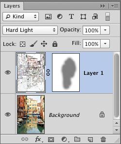 Click the Add Layer Mask button on the Layers panel, then with the layer mask thumbnail selected, apply strokes to the image to reveal areas of the