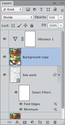 D We created a second duplicate of the Background, moved the duplicate to the top of the Layers panel,