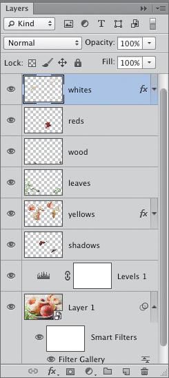 Photoshop & Illustrator A Texture Filter and Paint Strokes A. This is the original image. B This is the Layers panel for the final image. C.