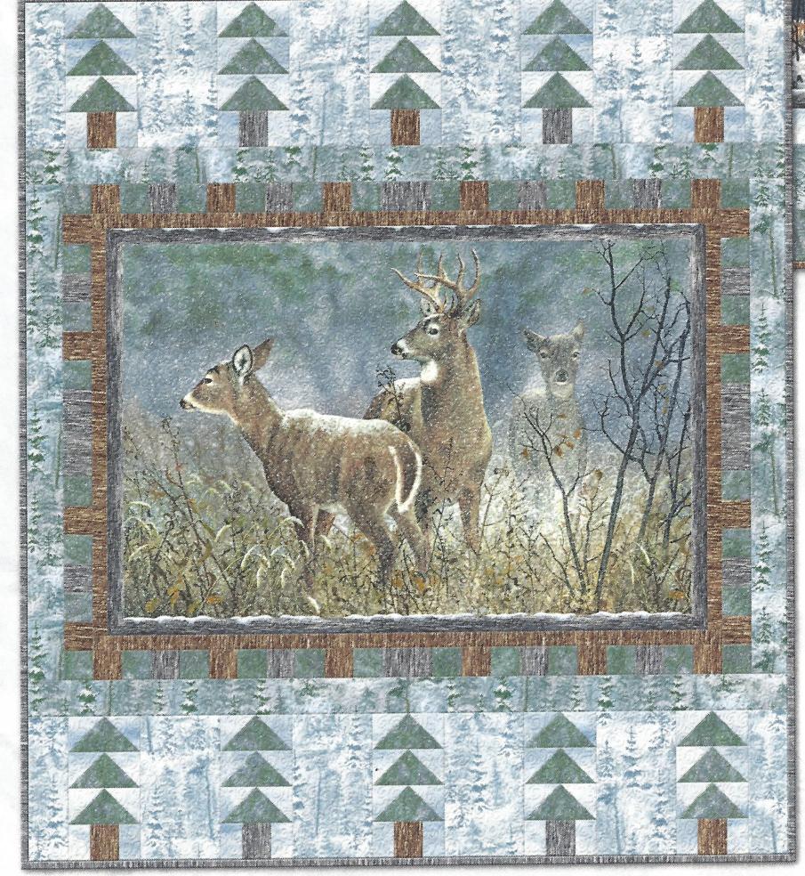 Winter Whispers Be a hero by making this serenely beautiful throw quilt for the man on your Christmas list!