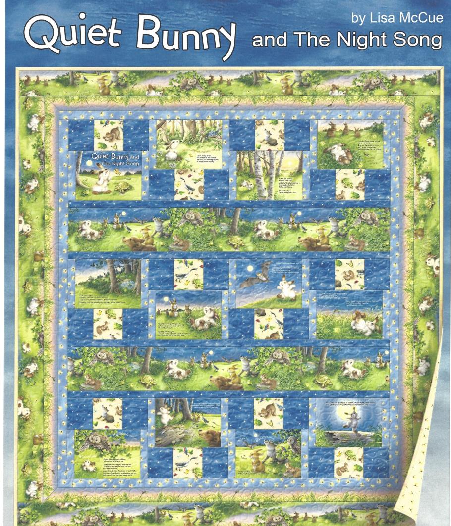 00 plus supplies Quiet Bunny and The Night Song Baby Quilt An adorable quilt for baby or toddler featuring the
