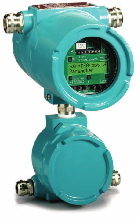 Non-Invasive Gas Flow Measurement with FLUXUS G BEB FLEXIM's ultrasonic gas flow meters use the proven clamp-on transit-time correlation technique also employed for the F series liquid meters.