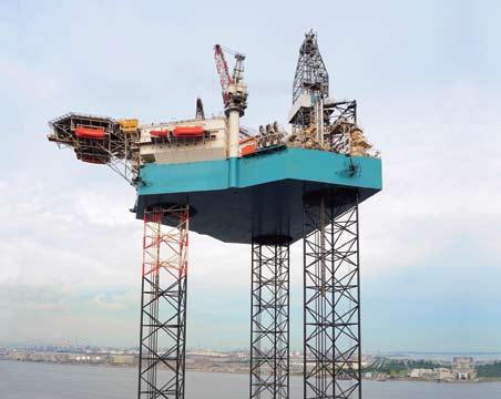 Continues on page 5... Class of its own allowing drilling to take place at two positions 26 ft apart. The two cantilever drilling positions also provide an exceptionally wide drilling envelope.