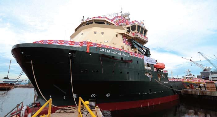 GLOBAL 1200 has a state-of-theart pipelay system and is capable of operating in waters as deep as 3,000m.