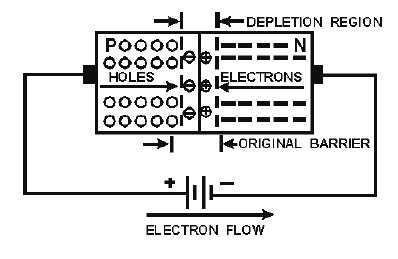 PIV V m 2V m V m c) State and explain the operating principle of P-N junction diode under forward bias condition.