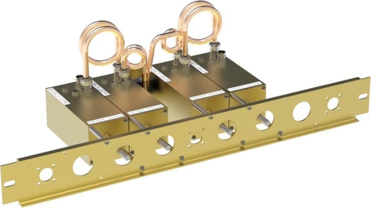 Available in either 4 or 6 cavity configurations if higher levels of isolation are required. Selectivity can be determined by the field adjustable capacitors.