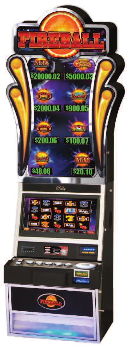HOT NEW GAMES HOT NEW GAMES Jackpot bonus round features nine sets of three reels, with each reel representing a different level of the 77777 Jackpot progressive bonus ladder.