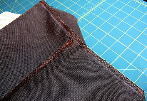 Create the cardboard pocket 1. Find the two 9" x 14" pieces of base fabric. 2.
