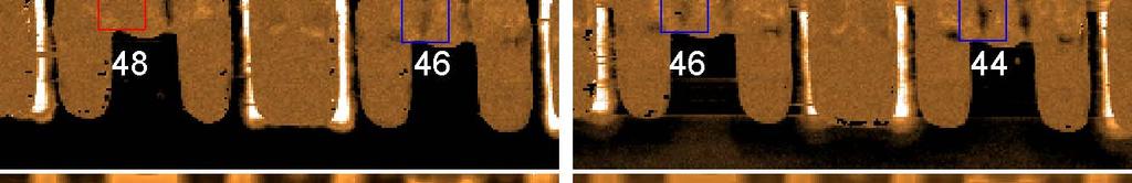 Dopant density images (middle) clearly show a