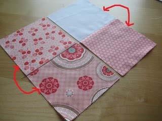 (Note for newbie s: when I refer to sewing, always sew with right sides of fabric facing together, align the corners, pin the fabric so it stays in place, sew a ¼