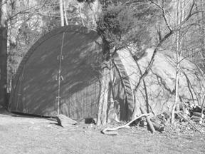The fabric backed PE fabric of Rhino Shelter units does not stretch.