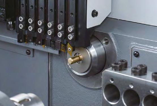 This makes it possible to use optimum condis when small diameter bar material or using small diameter drills or end mills.