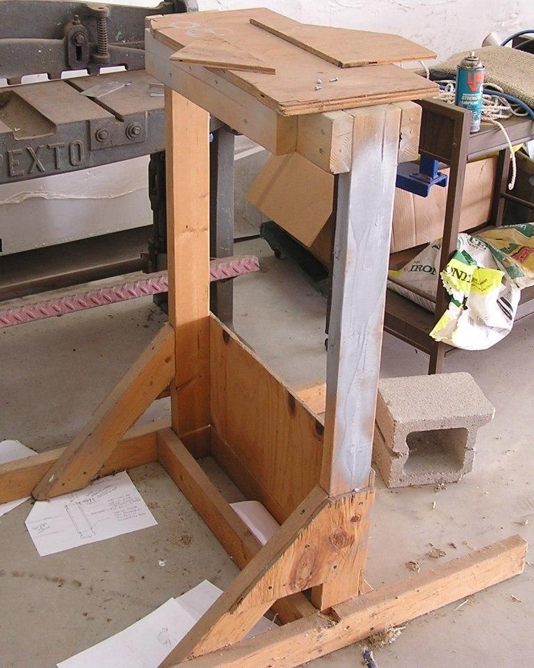 2) Tailwheel stand. This is optional. But I have found it very useful to build up a stand that puts the tailwheel at the proper height for the fuselage to be level.