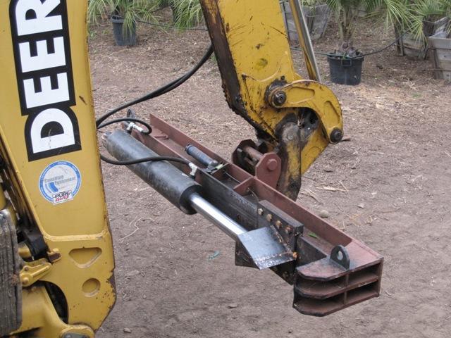 4 - Splitters which are mounted to the loader of a tractor/skid loader or the hoe portion of a back hoe (LM): For photo identification, I will call them loader mounted (LM) splitters.