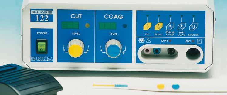 By selection of the modes of operation they provide pure cut, coagulated cut, forced coagulation, soft coagulation and, with forceps, bipolar coagulation.