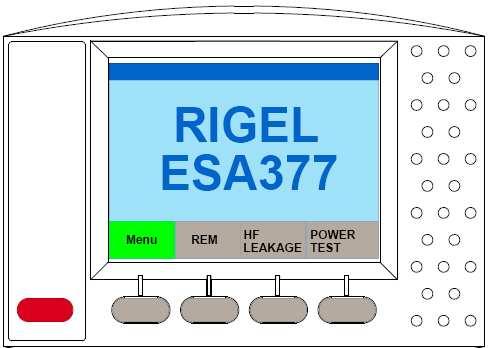 eg 1112 for identification. 1.5 Home screen Upon power-up of the Rigel