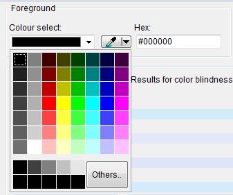 How to Enter a Foreground/Background Color The Foreground and Background colors can be