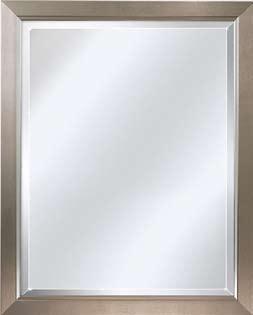 Decorative Mirror Line Item No. 11136 Contemporary brushed and bright nickel frame 1 Beveled Mirror 25 x 31 Item No.