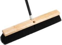 Standard Floor Brooms Hub City Industries floor brooms use a traditional design with two threaded holes for mounting handles with ACME threads.