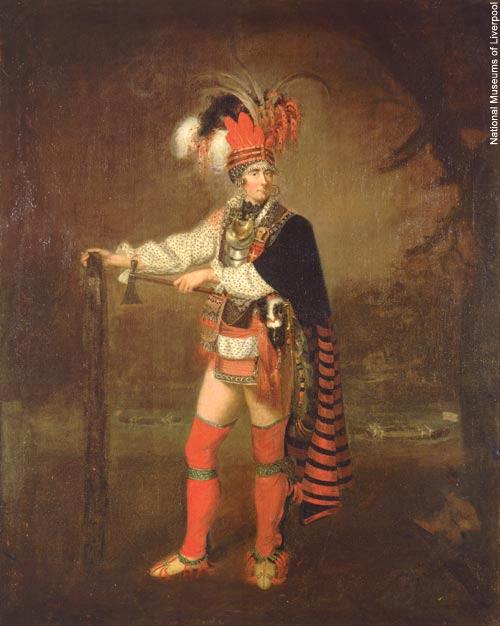 The individual is believed to be that of Sir John Caldwell, nephew of Lieutenant Colonel John Caldwell, commander of the British Fort Niagara (1774-1776) near Detroit, Michigan (Stevens, P. L.). Lt.