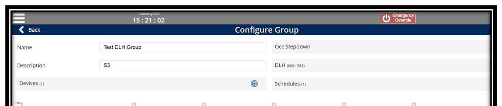 2. Go to Configure Groups page and select configure icon for