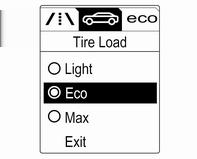 282 Îngrijirea autovehiculului După umflare, poate fi necesar să parcurgeţi o anumită distanţă pentru actualizarea valorilor presiunii în anvelope în Centrul de informaţii pentru şofer.