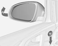 Oglinzile rabatabile Pentru siguranţa pietonilor, oglinzile retrovizoare exterioare vor bascula din poziţia normală de utilizare dacă sunt lovite cu suficientă forţă.