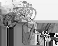 82 Depozitarea Folosiţi consola de montare lungă pentru fixarea celei de-a doua biciclete pe stativ.