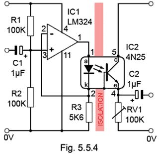 6. Which of the formulae in Fig.5.5.3 correctly describes the CTR of an optocoupler? a) Formula a b) Formula b c) Formula c d) Formula d 7.