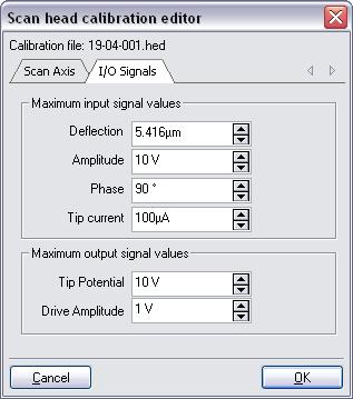 The configuration of the User inputs and outputs is located in a different dialog (Section 13.1.3: The User Signal Editor (page 117)).