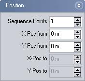 THE SPECTROSCOPY PANEL Position (Easy, Standard, Advanced) The Position parameters can be used to define a sequence of spectroscopy measurements on positions that are equally distributed over a line.