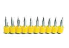 Drive Pins For Concrete 8mm (DN) 52 100/1,000 9XM72 Collated Drive Pins For Concrete 8mm (DN) 72 100/1,000 Washered For use in same tools as Drive Pins. Assembled with 20mm diameter washer.