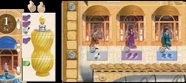 3 rd phase: Sell Over two cycles the players may now sell their finished perfumes in the order that they woke up.